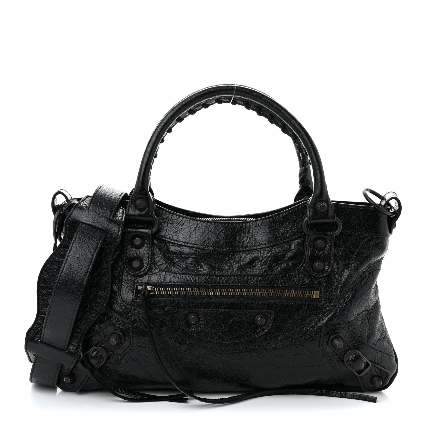 Balenciaga Agneau Arena Classic Hardware Le City First Bag Black 1 of 11