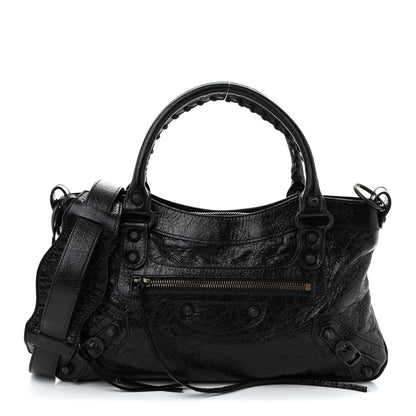Balenciaga Agneau Arena Classic Hardware Le City First Bag Black 1 of 11