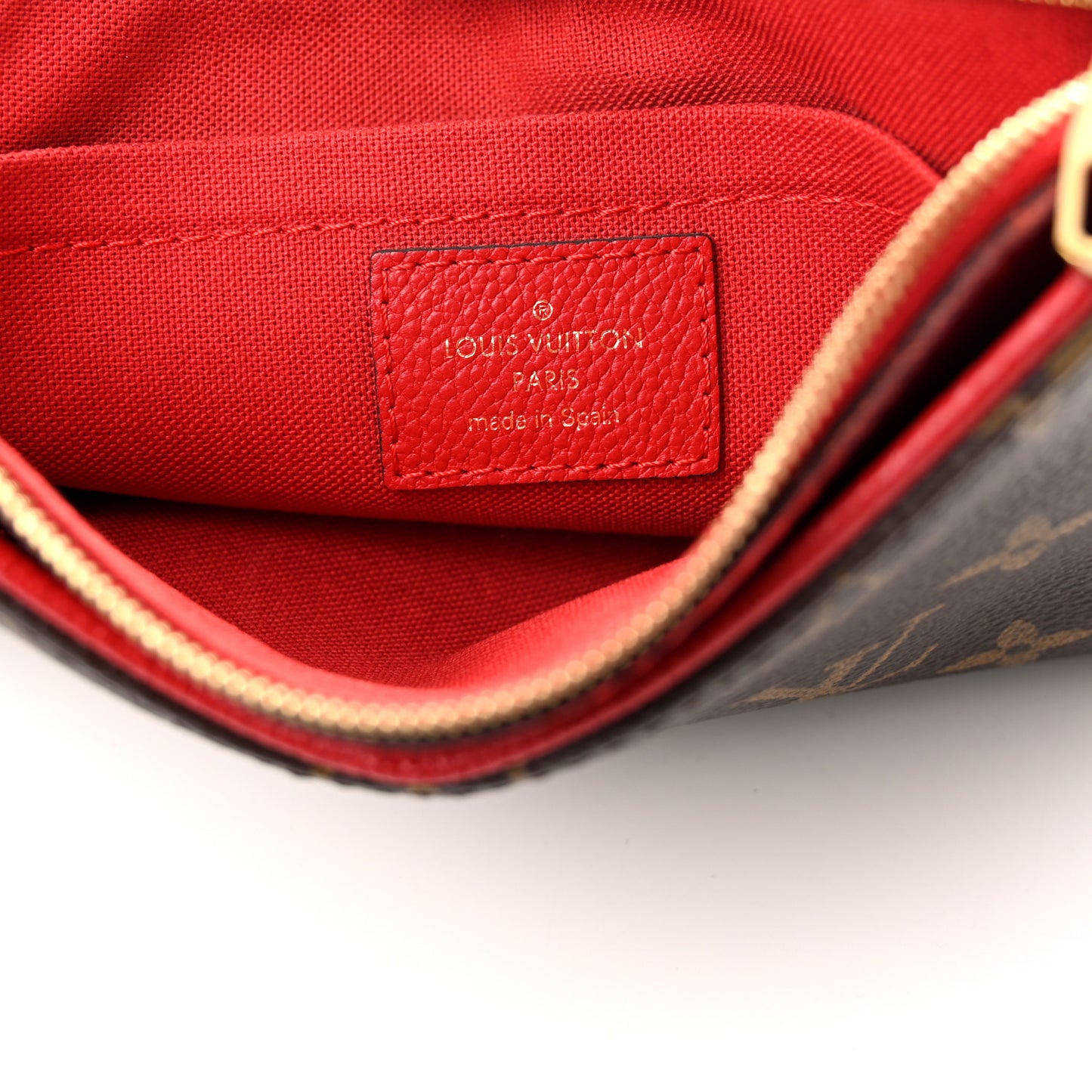 Monogram Pallas Clutch Cherry