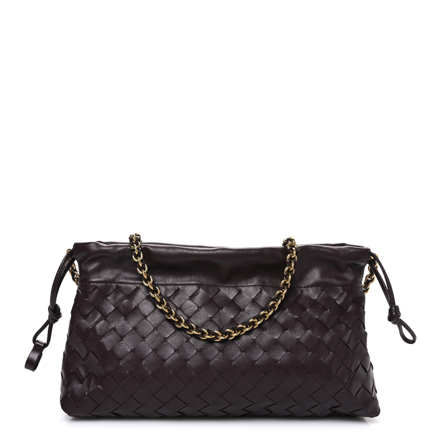 Bottega Veneta Nappa Intrecciato Dustbag Notte Shoulder Bag Dark Barolo Brass 1 of 11