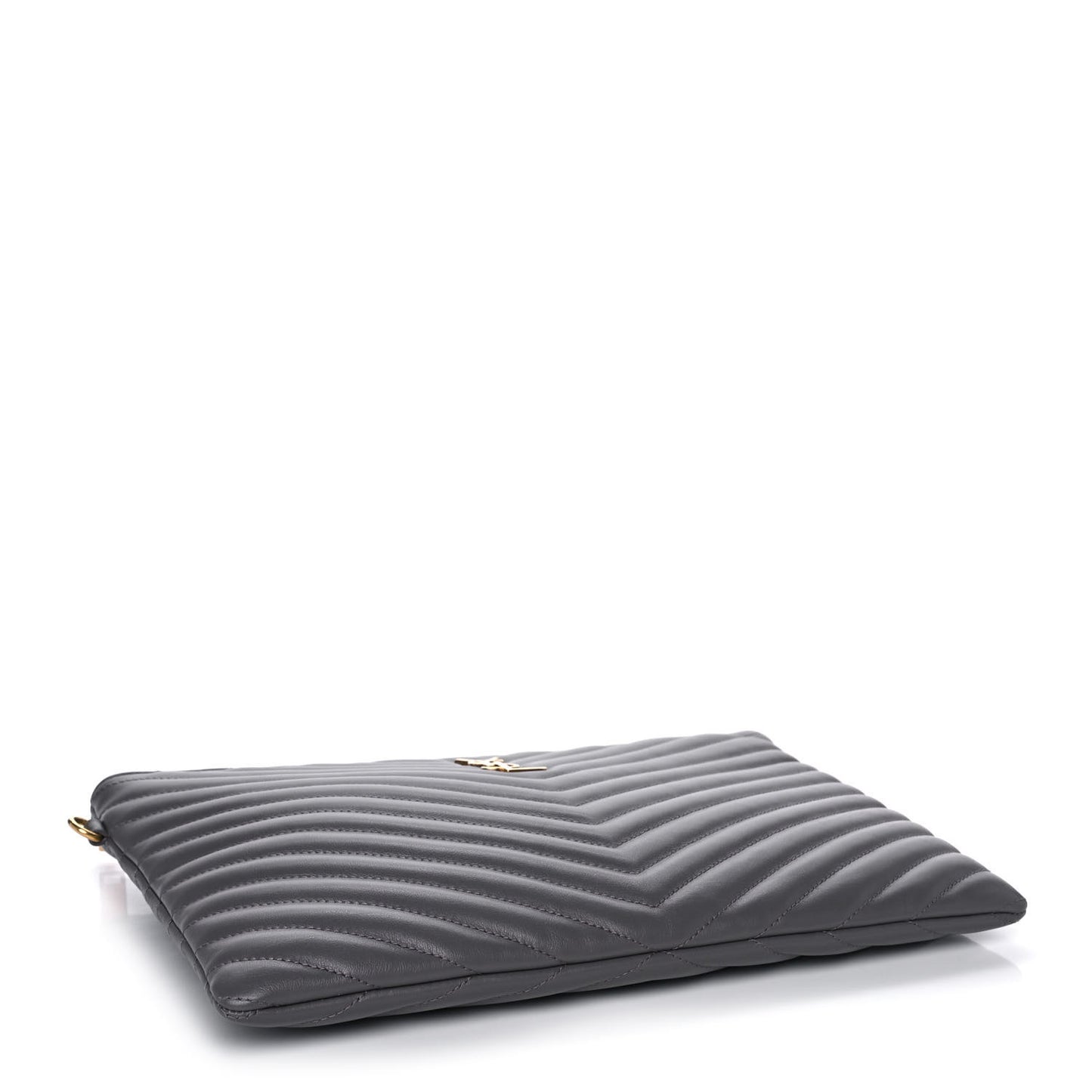 Calfskin Matelasse Monogram Cassandre Tablet Pouch Smog