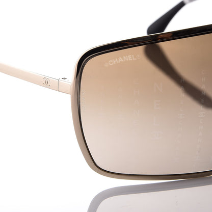 Chanel Shield Runway Sunglasses 71213 Gold 9 of 10