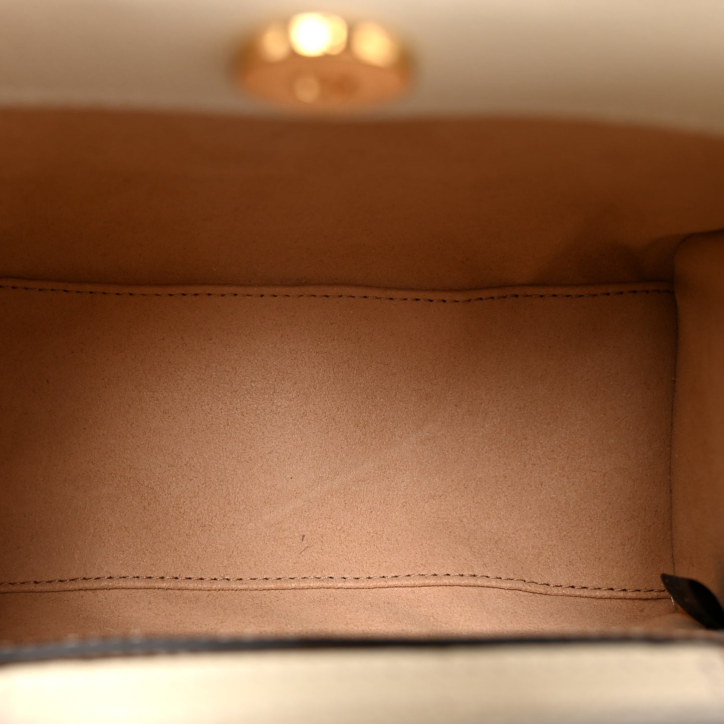 Textured Calfskin Web Mini Diana Tote Bag Mystic White