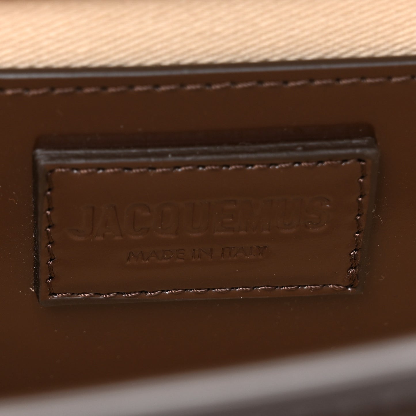 Glazed Calfskin Le Grand Bambino Midnight Brown