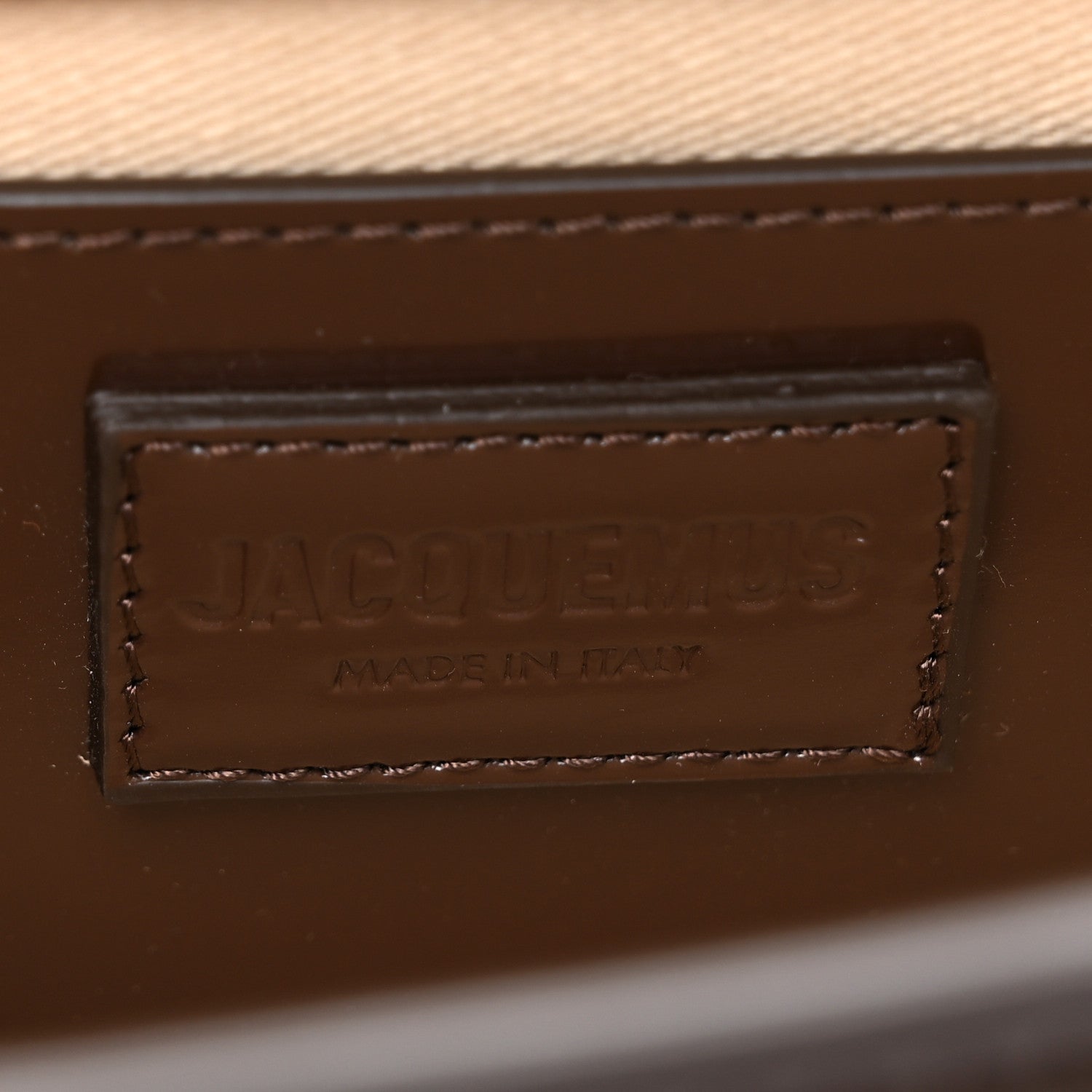 Jacquemus Glazed Calfskin Le Grand Bambino Midnight Brown 6 of 15
