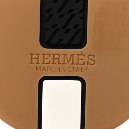 Hermes Canvas Calfskin Mens Trail Sneakers 42 Prunoir White 7 of 9