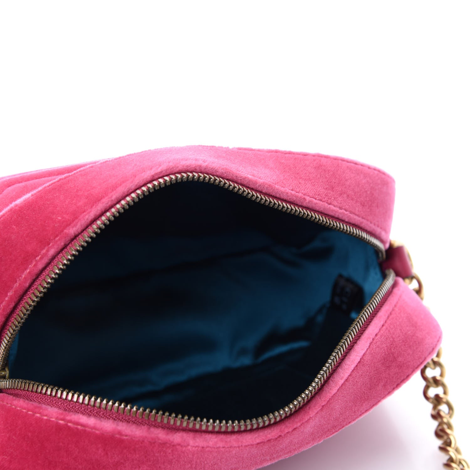 Gucci Velvet Matelasse Small GG Marmont Chain Shoulder Bag Light Raspberry Rose 5 of 10