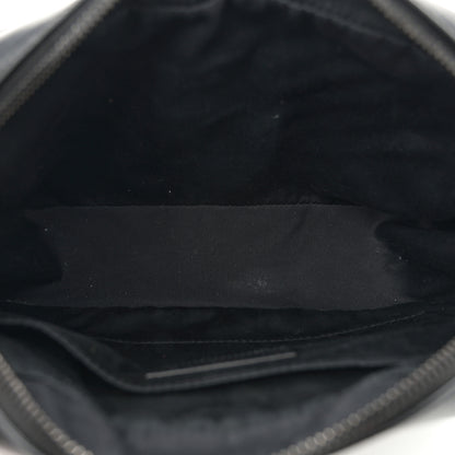 Saint Laurent Calfskin Matelasse Monogram Monochrome Lou Camera Bag Black 4 of 9