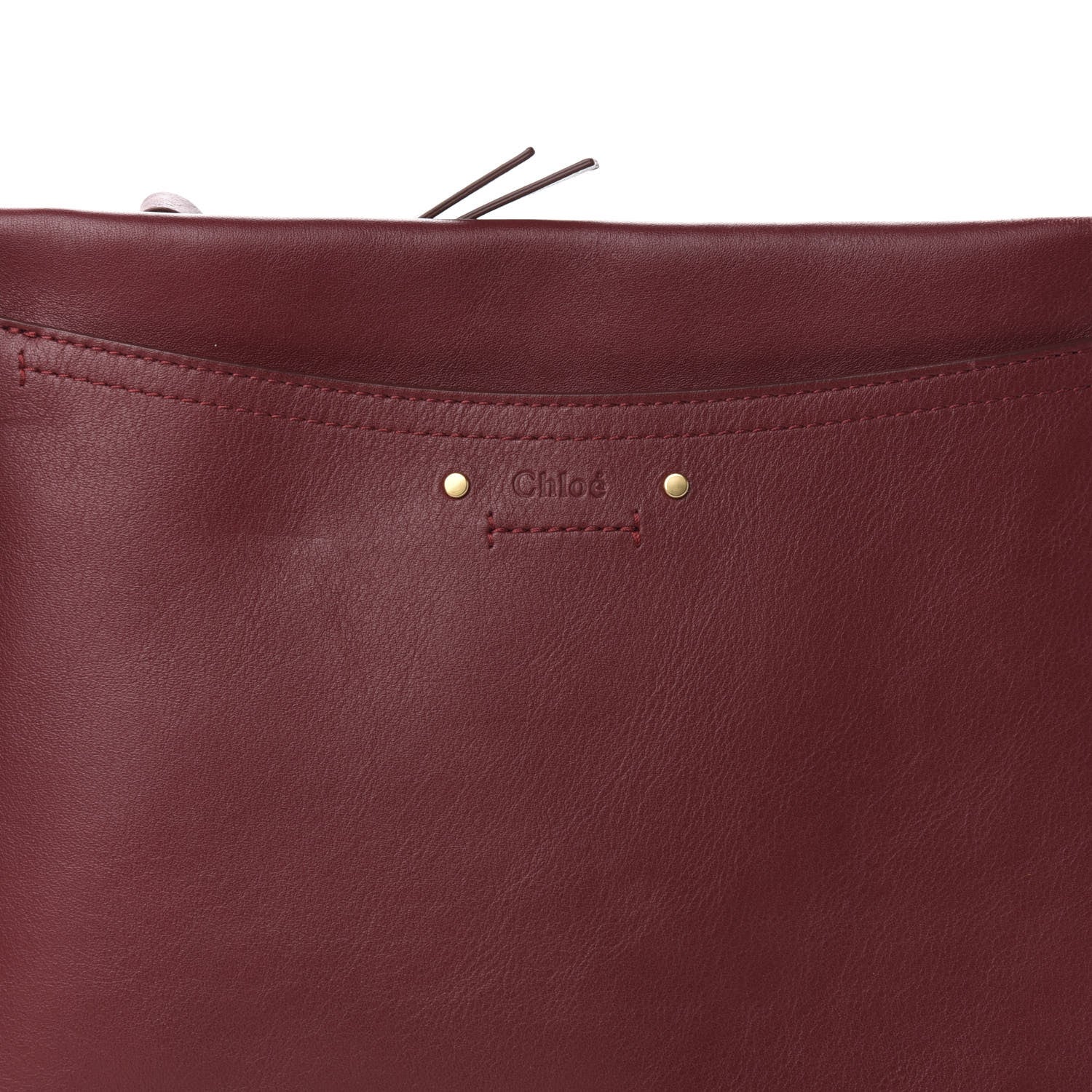 Chloe Smooth Calfskin Medium Roy Clutch Plum Purple 11 of 11