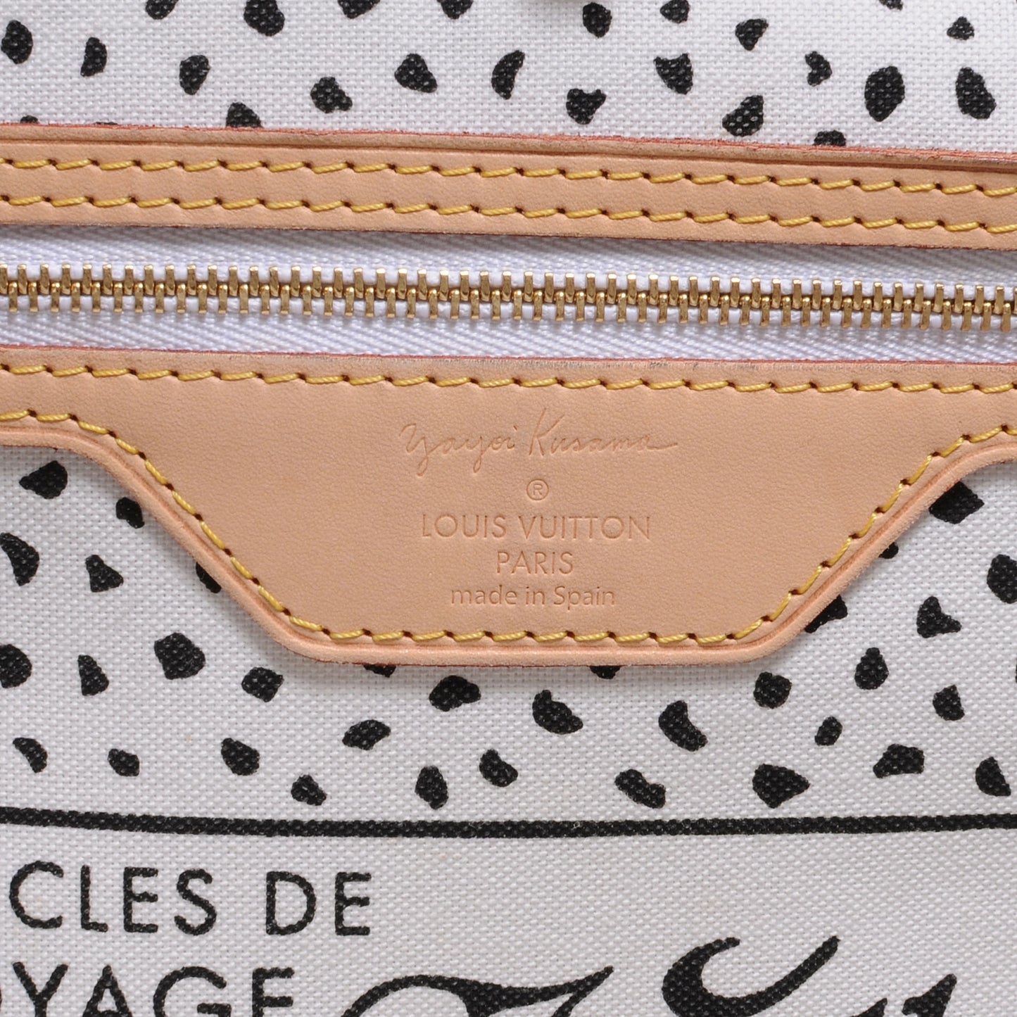 Monogram Kusama Waves Neverfull MM White