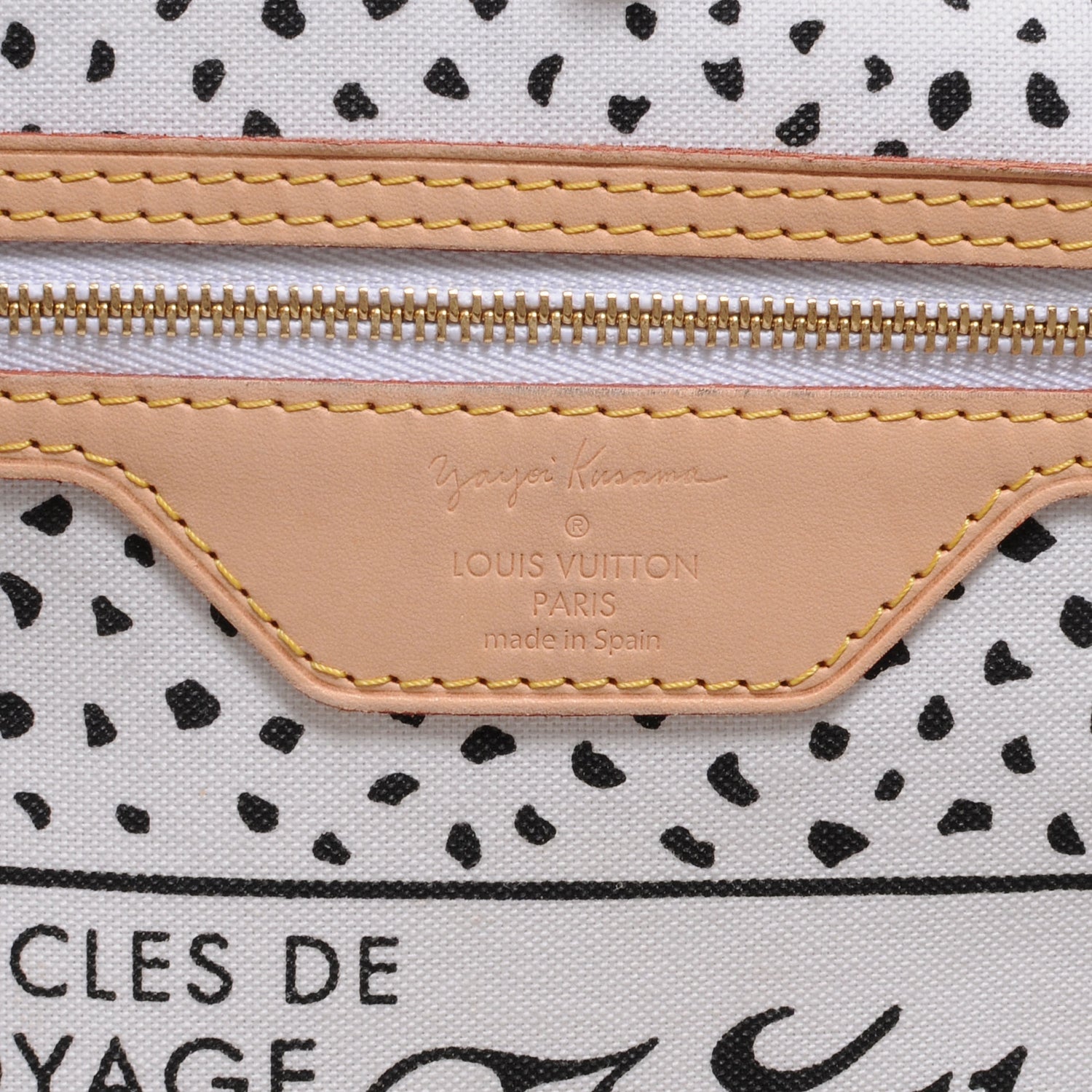 Louis Vuitton Monogram Kusama Waves Neverfull MM White 6 of 7