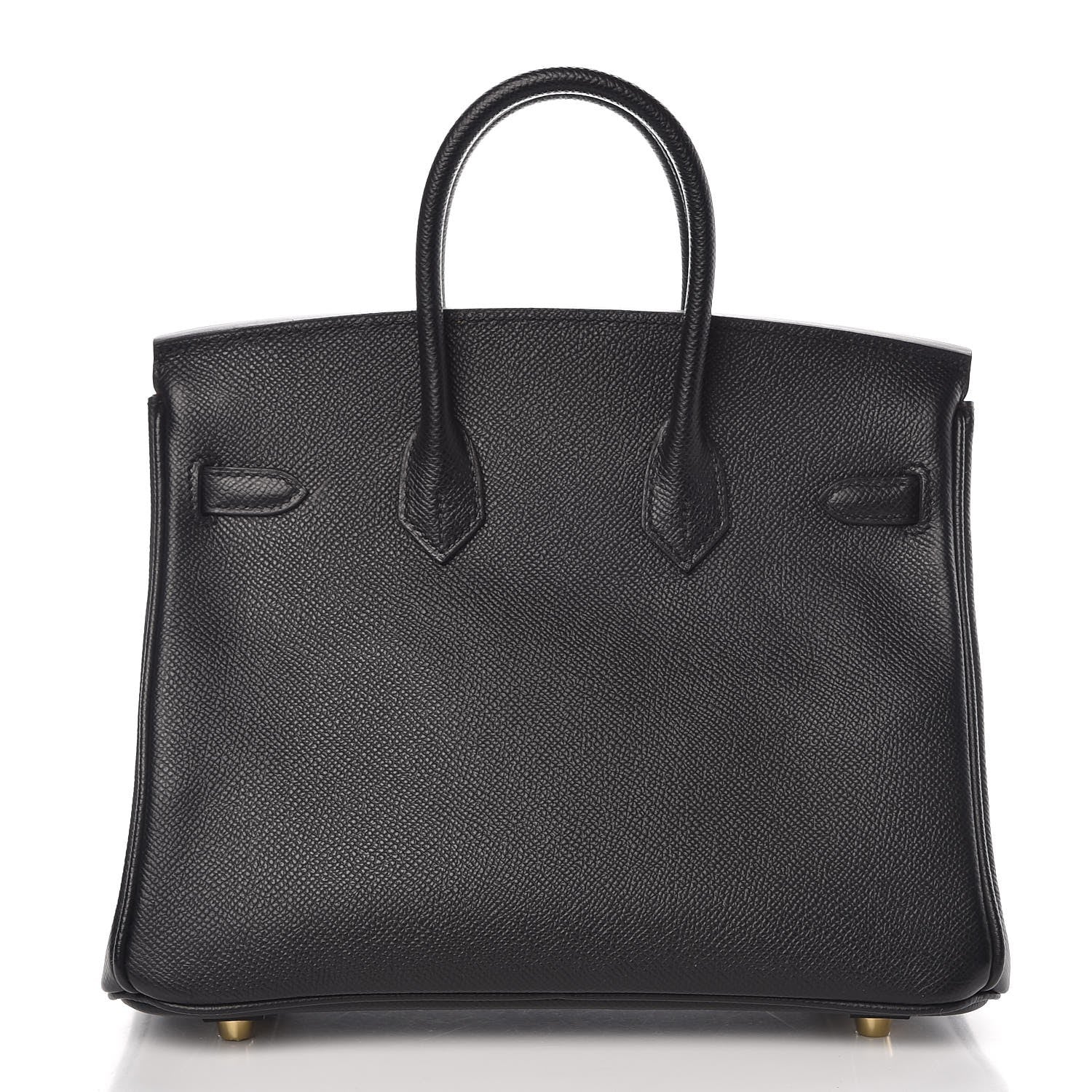 Hermes Epsom Horseshoe Birkin 25 Black Rouge Vif 5 of 36