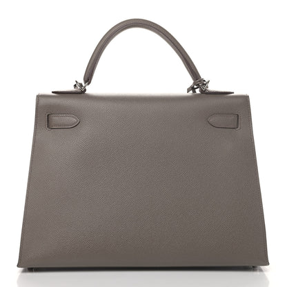 Hermes Epsom Kelly Sellier 32 Etain 3 of 41