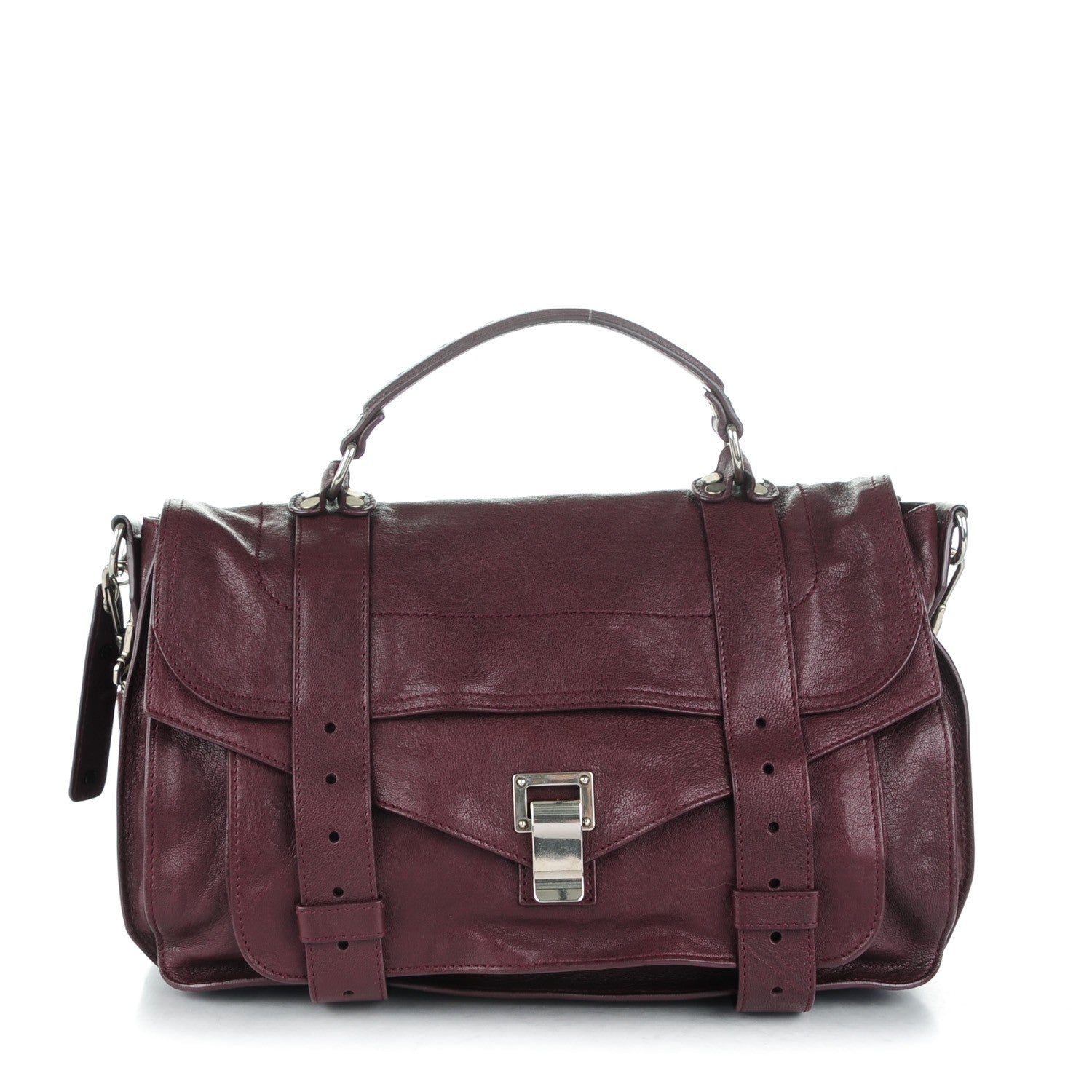 Proenza Schouler Lambskin Medium PS1 Satchel Oxblood 1 of 7