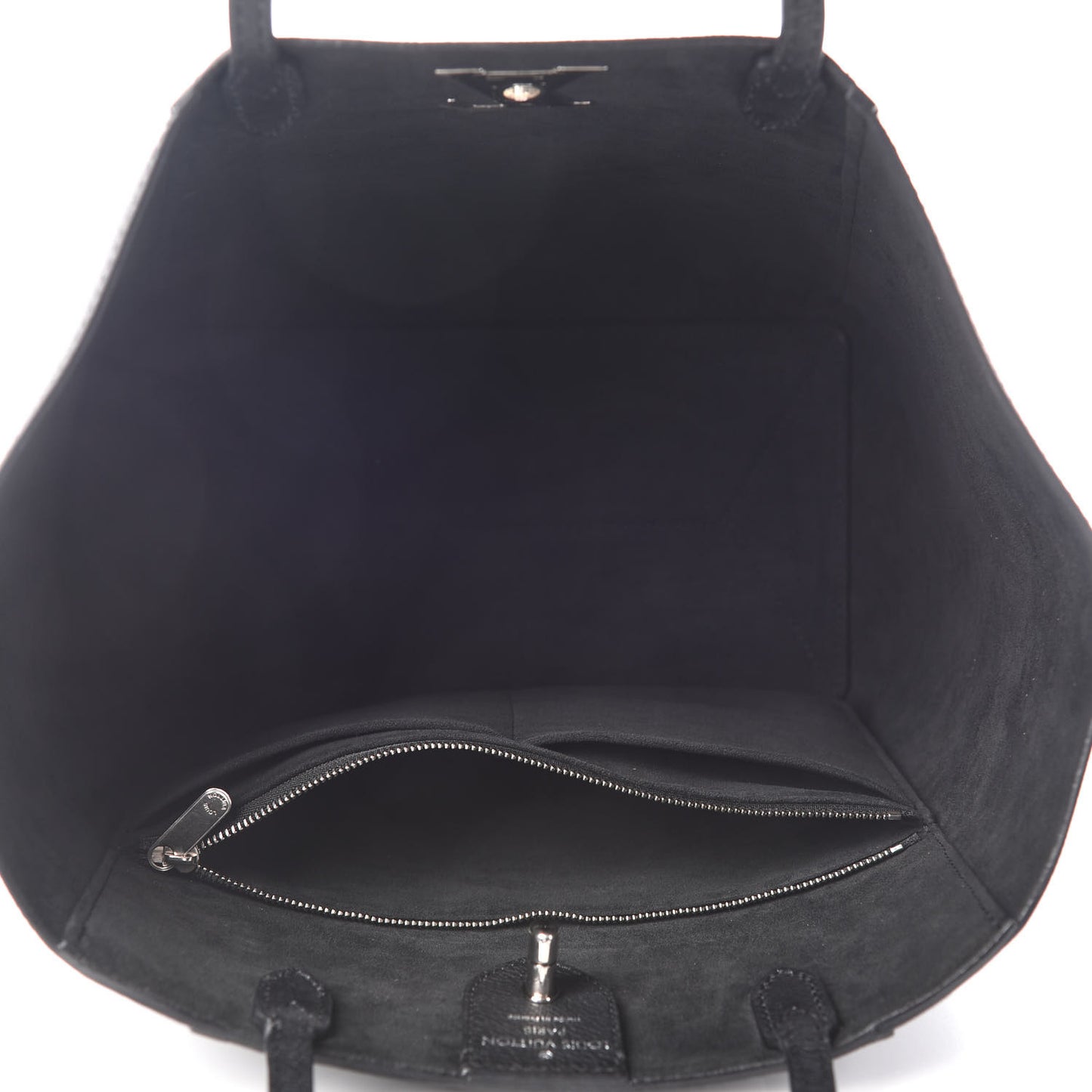 Calfskin Lockme Cabas Black