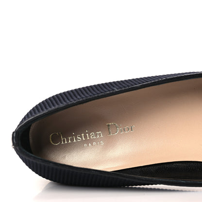 Christian Dior Technical Fabric Pointed Toe Flats 39 Black 8 of 9