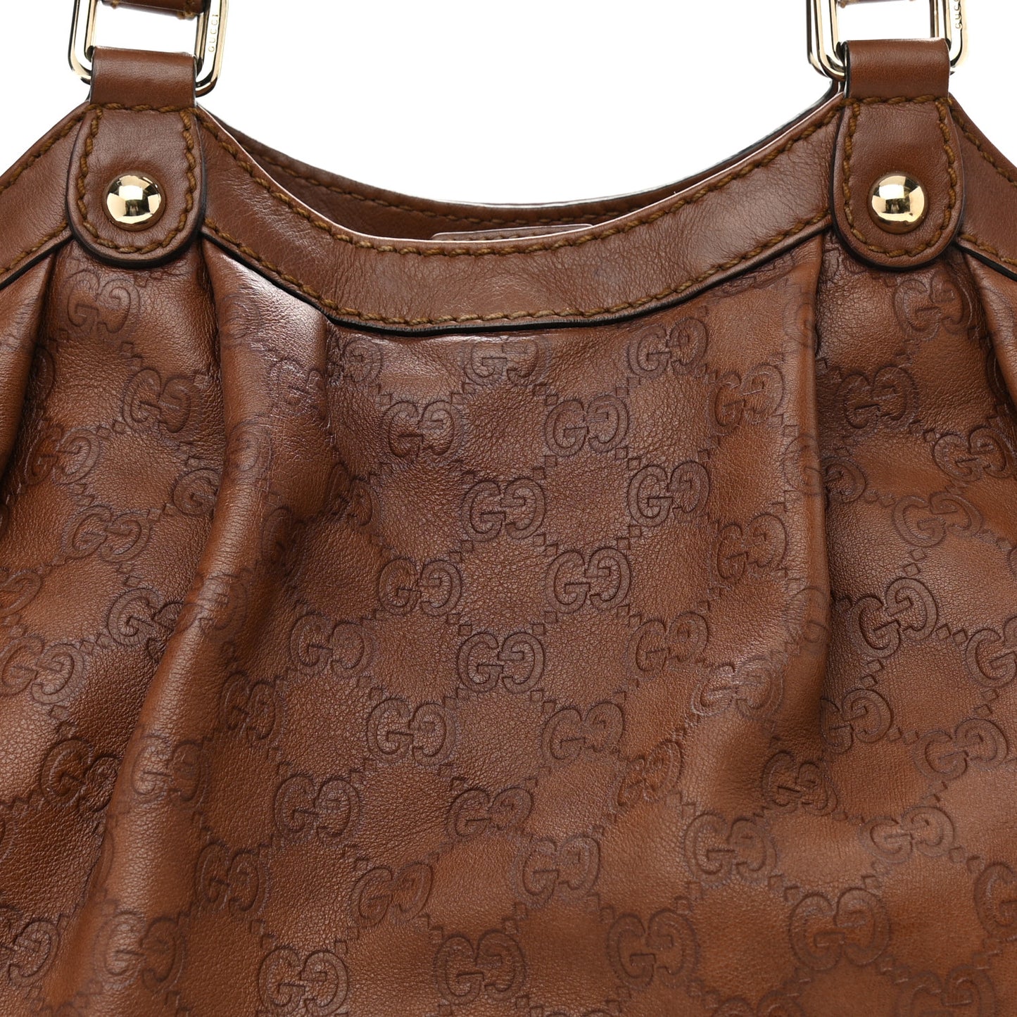 Guccissima Medium Sukey Tote Brown