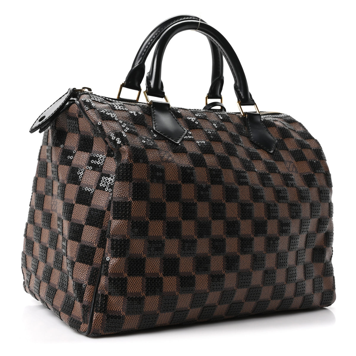 Louis Vuitton Damier Paillettes Speedy 30 Black 4 of 17