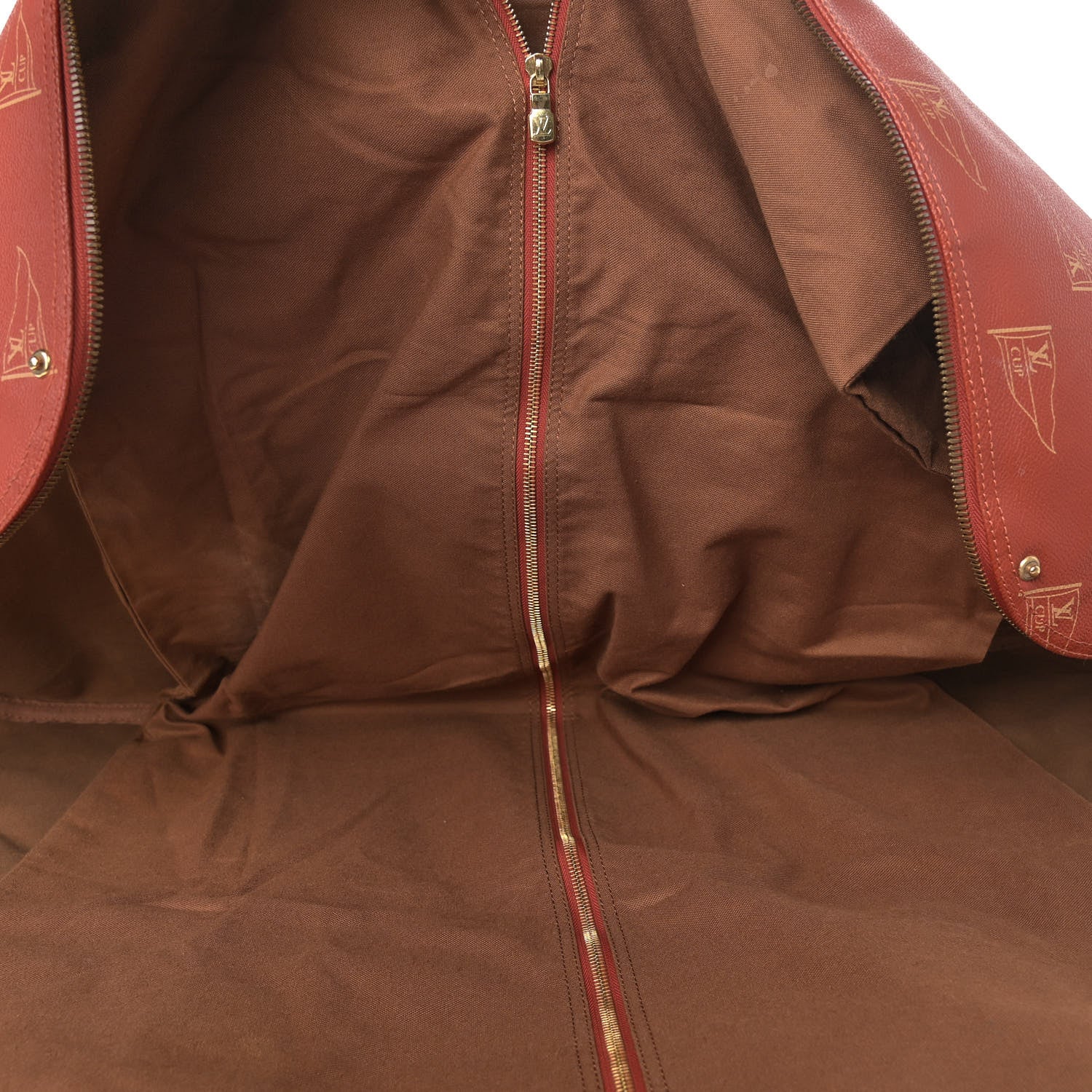 Louis Vuitton Coated Canvas Americas Cup Garment Bag Red 4 of 14