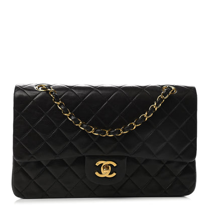 Chanel Lambskin Quilted Medium Double Flap Black 1 of 10