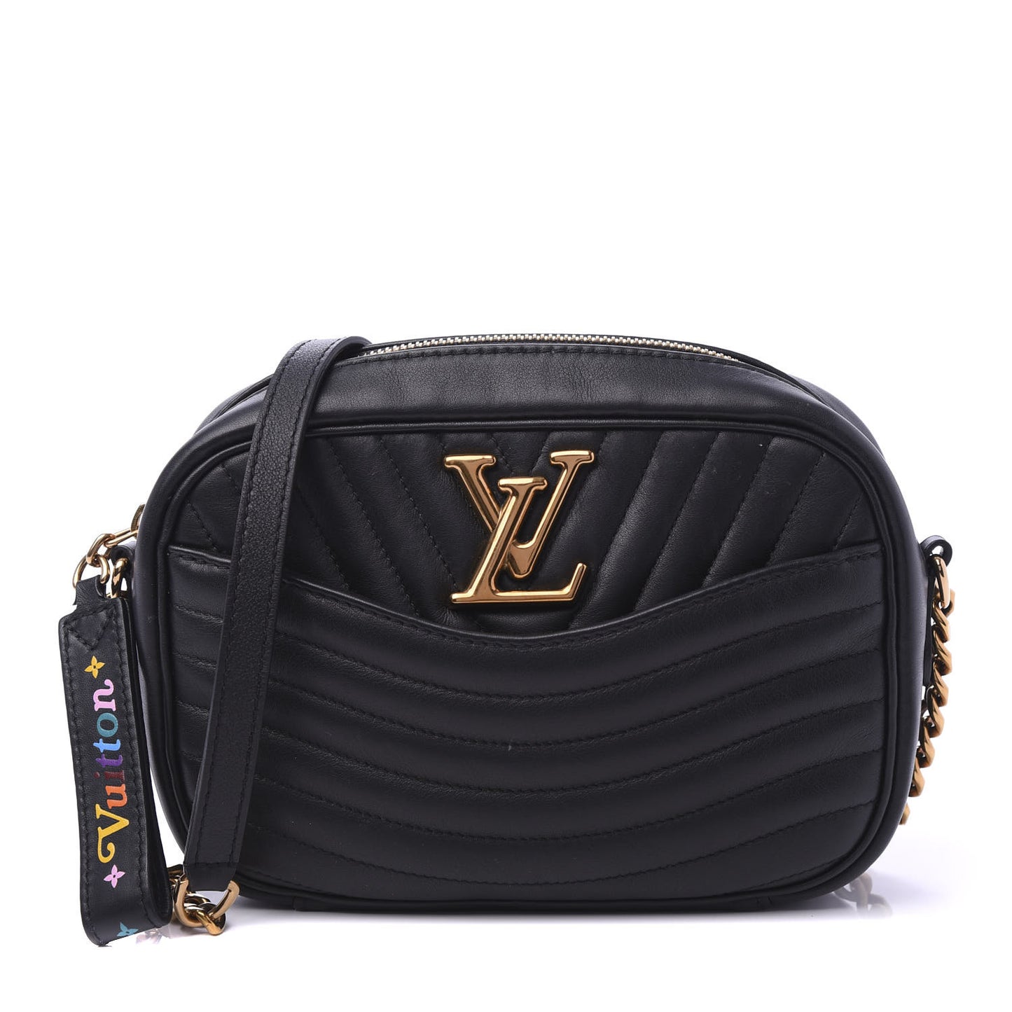 Calfskin New Wave Camera Bag Black