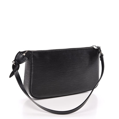 Louis Vuitton Epi Pochette Accessories NM Black 3 of 9