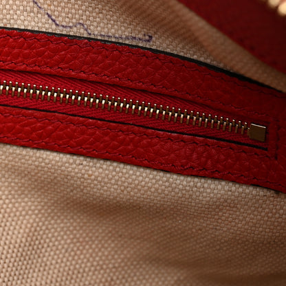 Gucci Pebbled Calfskin Large Soho Hobo Tabasco Red 11 of 13
