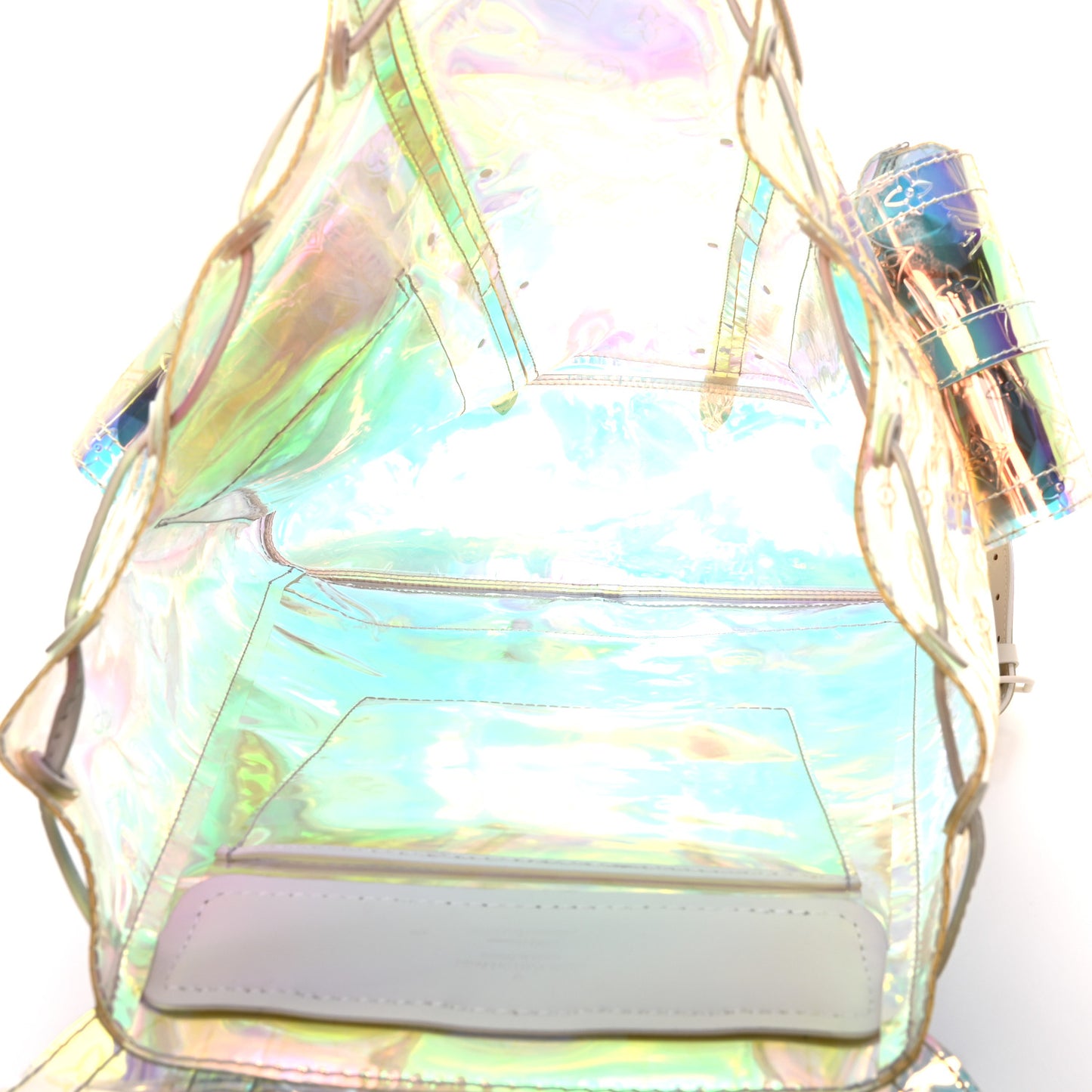 PVC Monogram Christopher Backpack GM Iridescent Prism