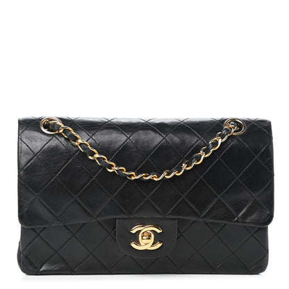 Chanel Lambskin Quilted Small Double Flap Black 1 of 12