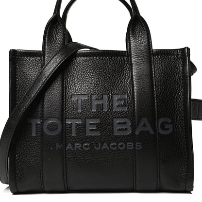 Marc Jacobs Grained Calfskin Small The Tote Bag Black 8 of 14