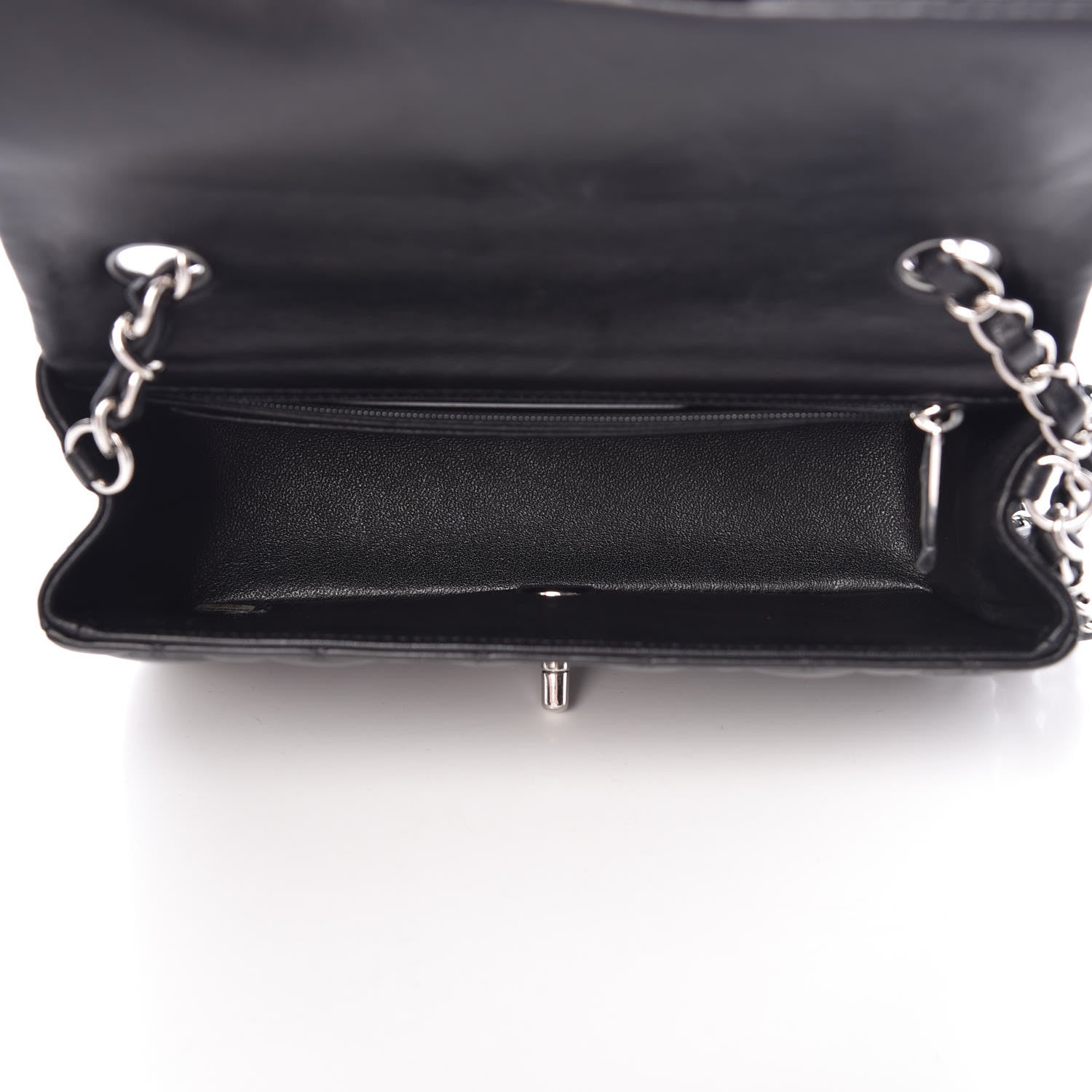 Chanel Lambskin Quilted Mini Rectangular Flap Black 5 of 12