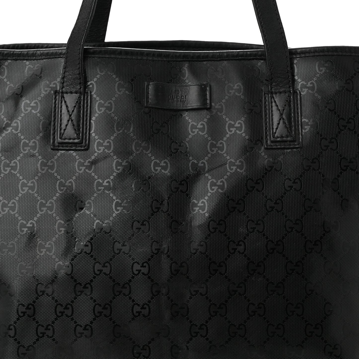 Imprime Monogram Large Zippered Shopping Tote Pewter