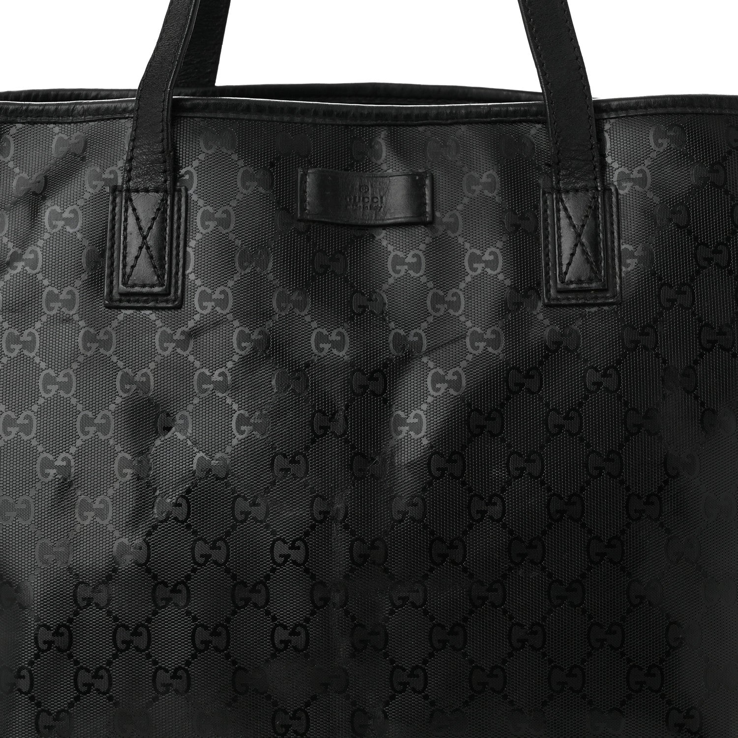 Gucci Imprime Monogram Large Zippered Shopping Tote Pewter 8 of 12