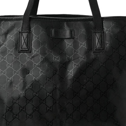 Gucci Imprime Monogram Large Zippered Shopping Tote Pewter 8 of 12