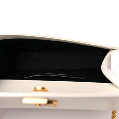 Saint Laurent Grain De Poudre Medium Classic Monogram Kate Satchel Blanc Vintage 5 of 13