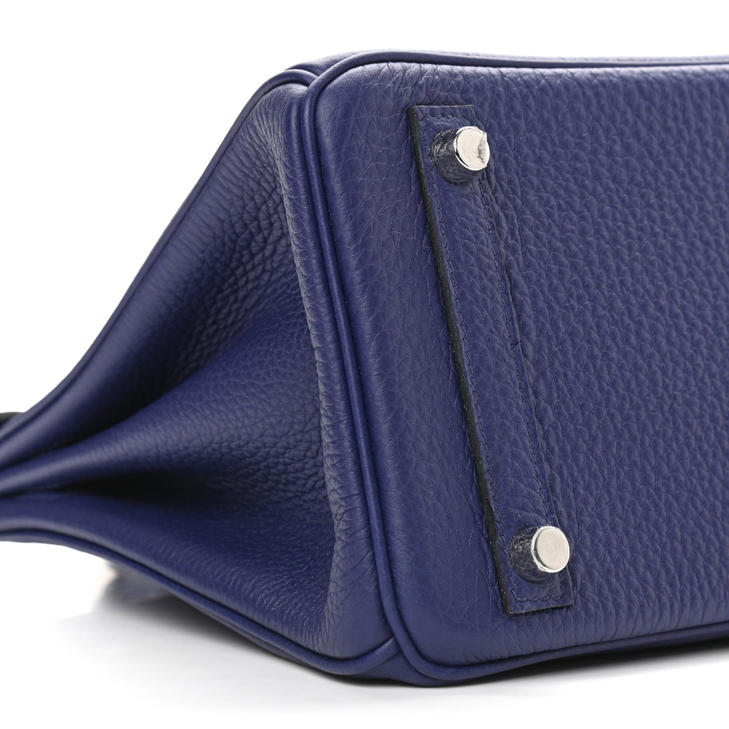 Togo Shiny Niloticus Crocodile Birkin Touch 25 Bleu Encre