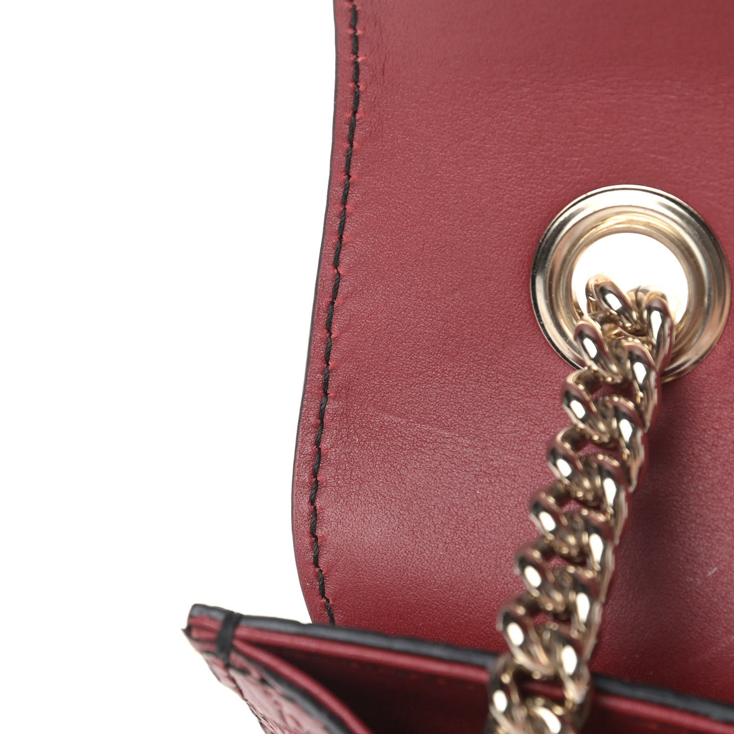 Soft Microguccissima Mini Emily Chain Shoulder Bag Rosso