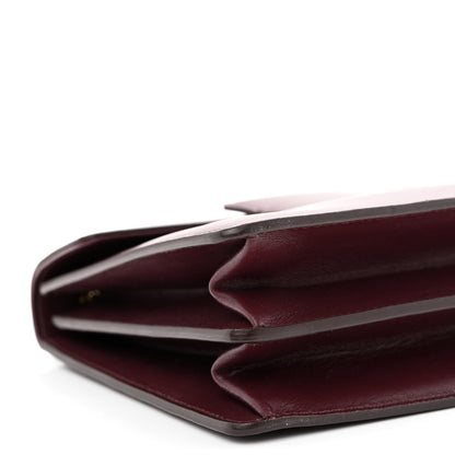 Salvatore Ferragamo Calfskin Thalia Flap Shoulder Bag Wine 9 of 12