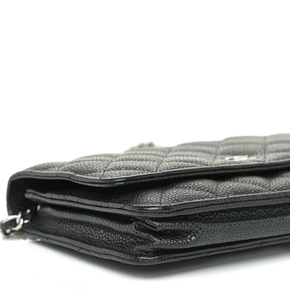 Chanel Caviar Quilted Wallet On Chain WOC Black 5 of 16