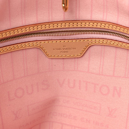 Louis Vuitton Damier Azur Neo Neverfull MM Rose Ballerine 7 of 11