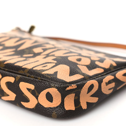 Louis Vuitton Monogram Graffiti Pochette Accessories Peach 9 of 10