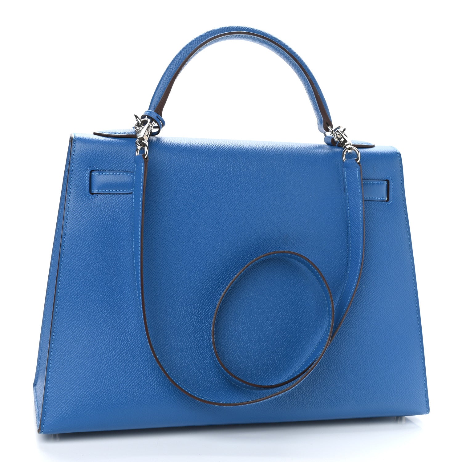 Hermes Epsom Kelly Sellier 32 Bleu Izmir 3 of 13