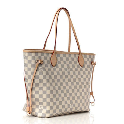 Louis Vuitton Damier Azur Neo Neverfull MM Rose Ballerine 3 of 10