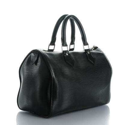 Louis Vuitton Epi Speedy 25 Black 3 of 8