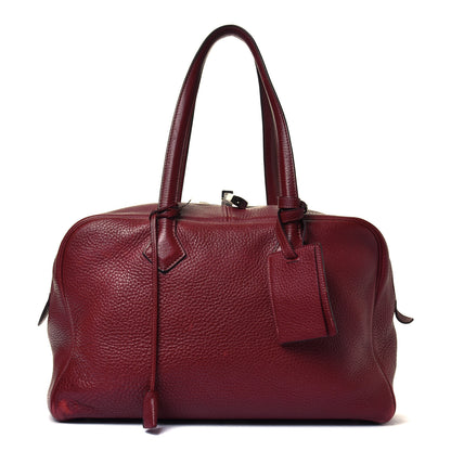 Hermes Taurillon Clemence Victoria II 35 Rouge H 1 of 7