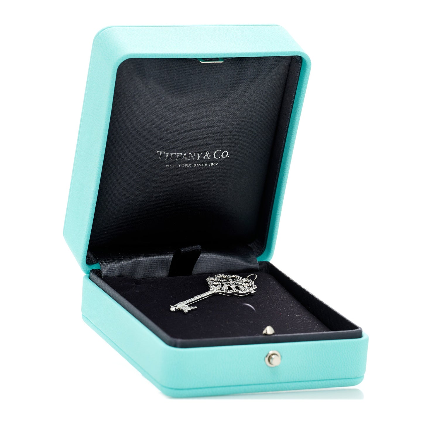 Platinum Diamond Enchant Primrose Key Pendant