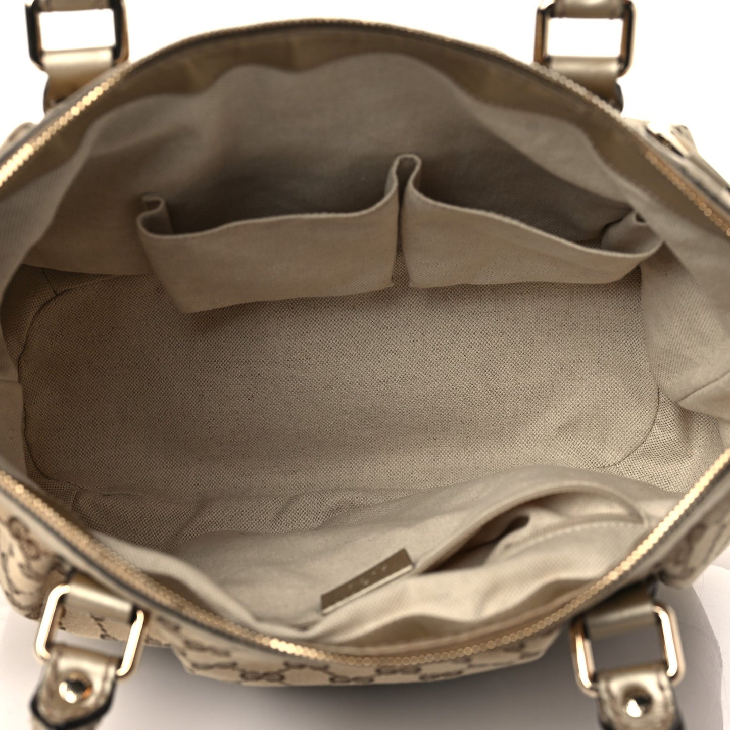 Monogram Medium Sukey Top Handle Bag Golden Beige