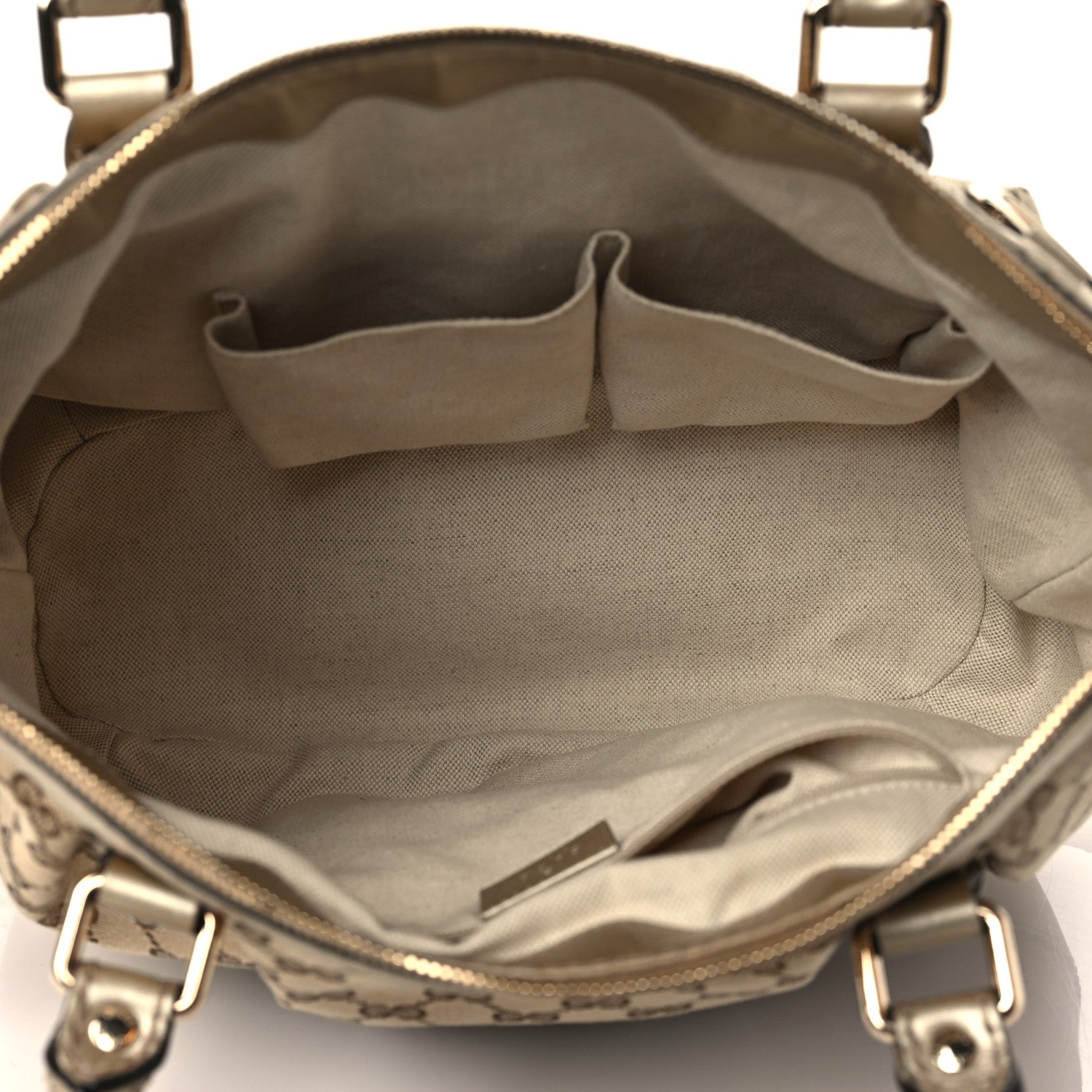 Gucci Monogram Medium Sukey Top Handle Bag Golden Beige 5 of 9