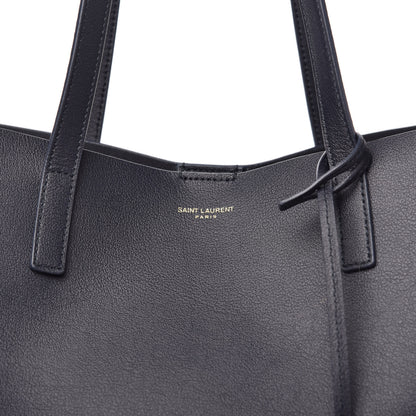 Saint Laurent Calfskin Large Shopping Tote Deep Marine 8 of 8