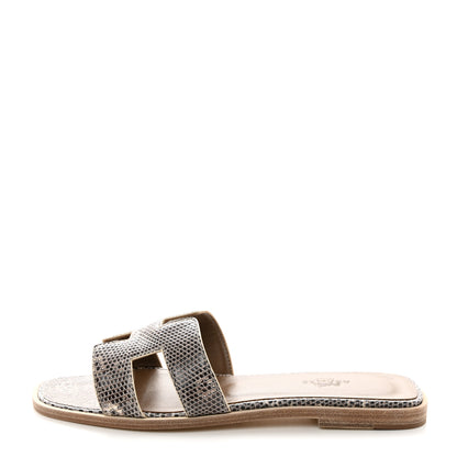Hermes Lizard Oran Sandals 36 Ombre 1 of 9